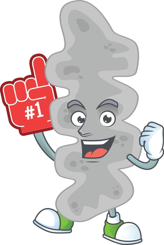 Cartoon character of leptospirillum ferriphilum vector