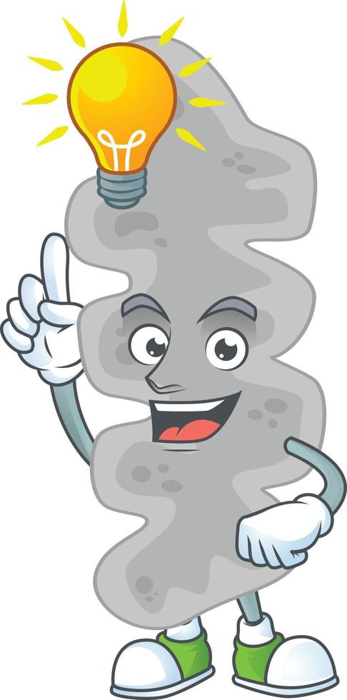 Cartoon character of leptospirillum ferriphilum vector