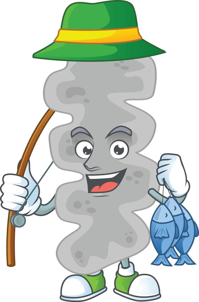 Cartoon character of leptospirillum ferriphilum vector