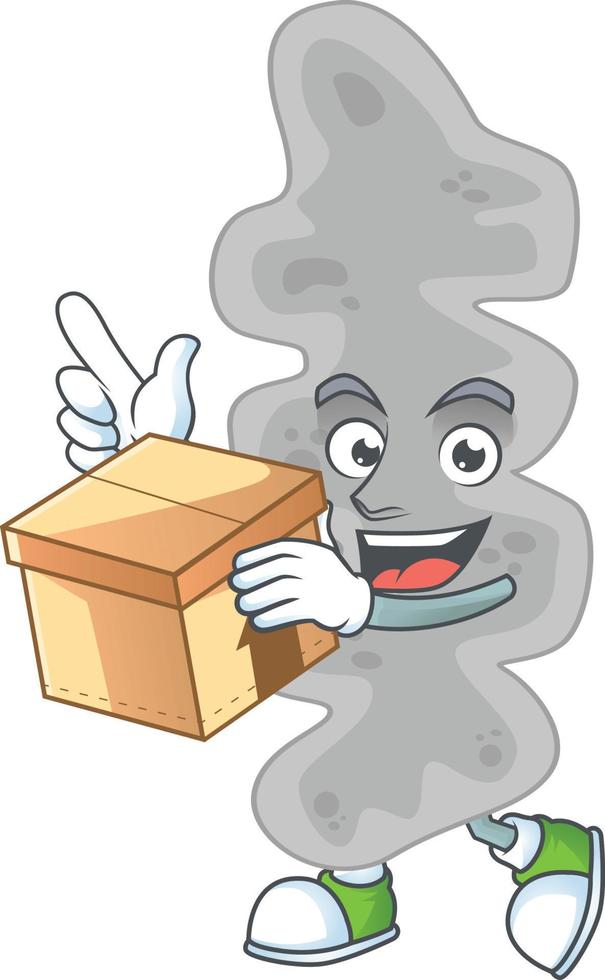 Cartoon character of leptospirillum ferriphilum vector