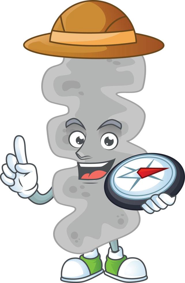 Cartoon character of leptospirillum ferriphilum vector