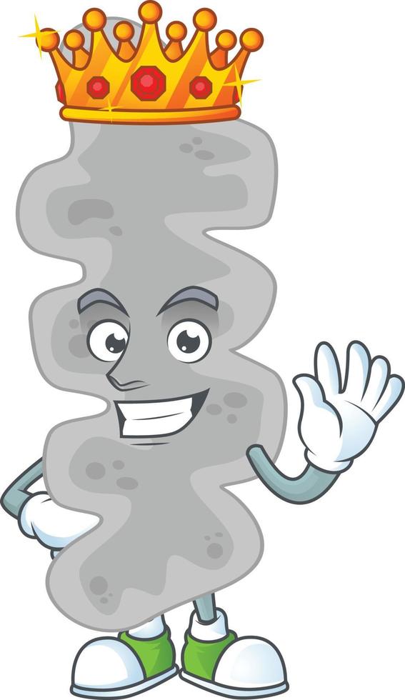 Cartoon character of leptospirillum ferriphilum vector