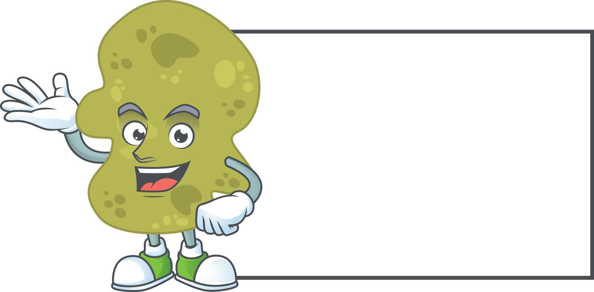 Cartoon character of verrucomicrobia vector