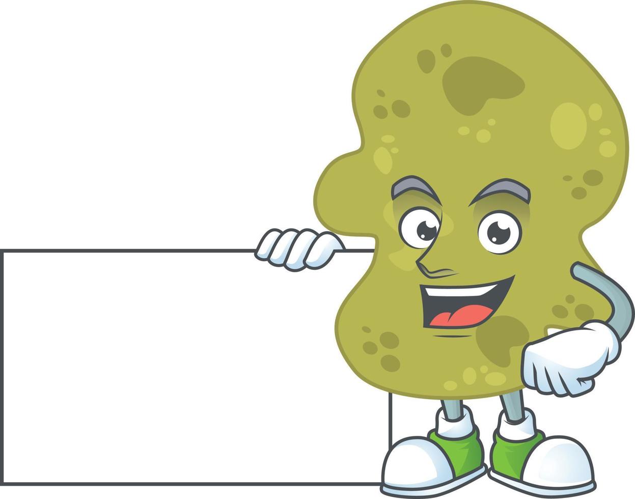 Cartoon character of verrucomicrobia vector