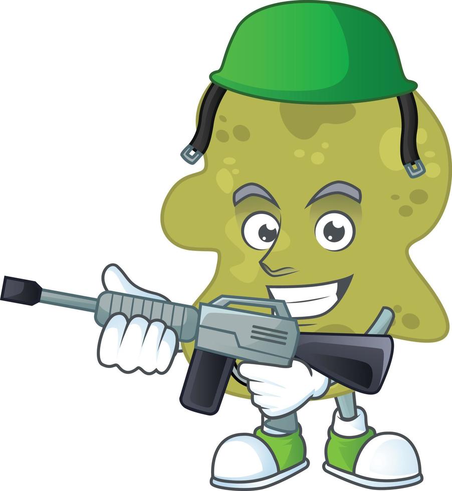 Cartoon character of verrucomicrobia vector