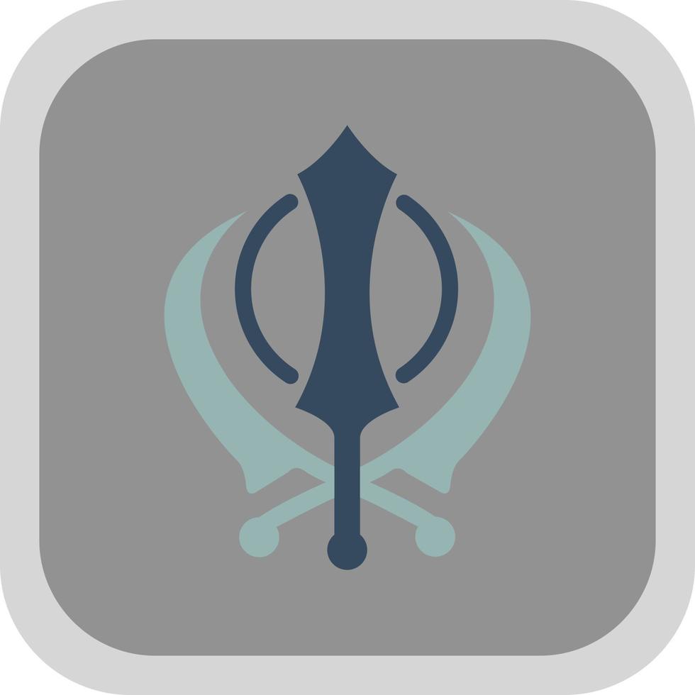 diseño de icono de vector de khanda