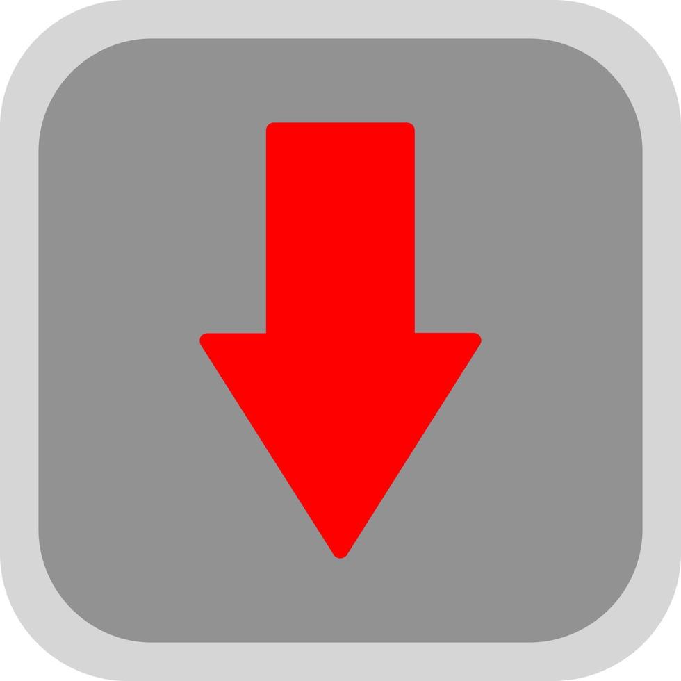 Down Vector Icon Design