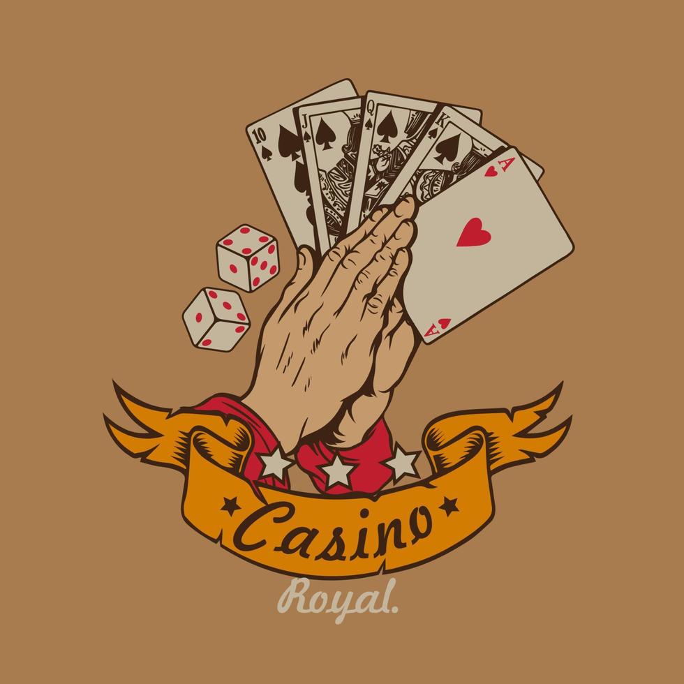 casino tarjeta juego vector ilustración