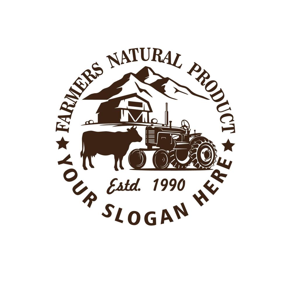 farmers logo vector illustration
