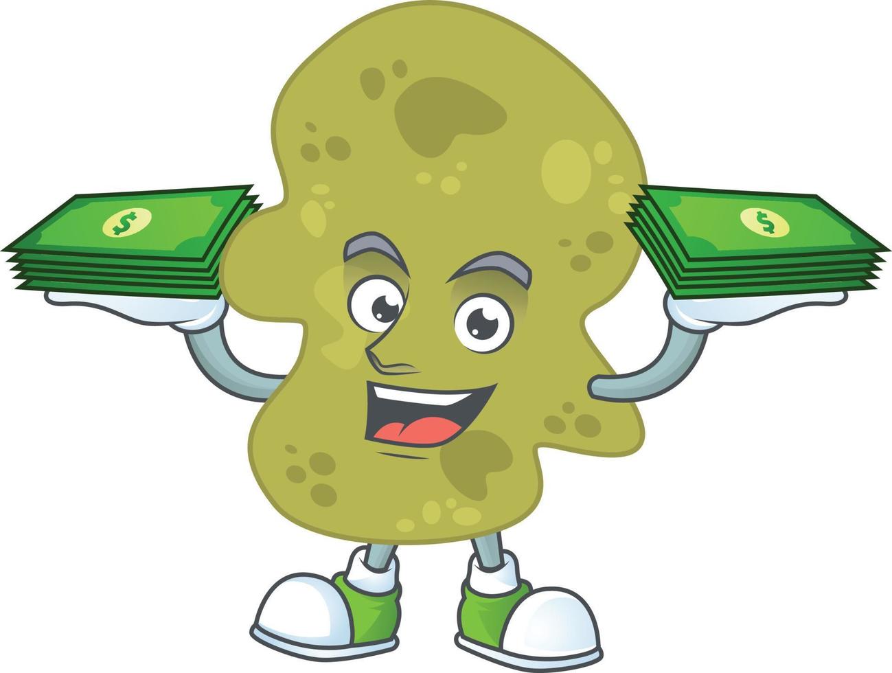 Cartoon character of verrucomicrobia vector