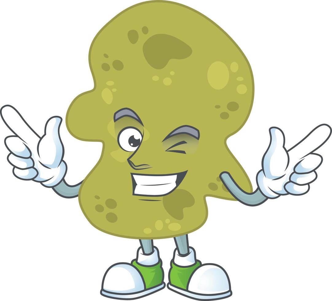 Cartoon character of verrucomicrobia vector