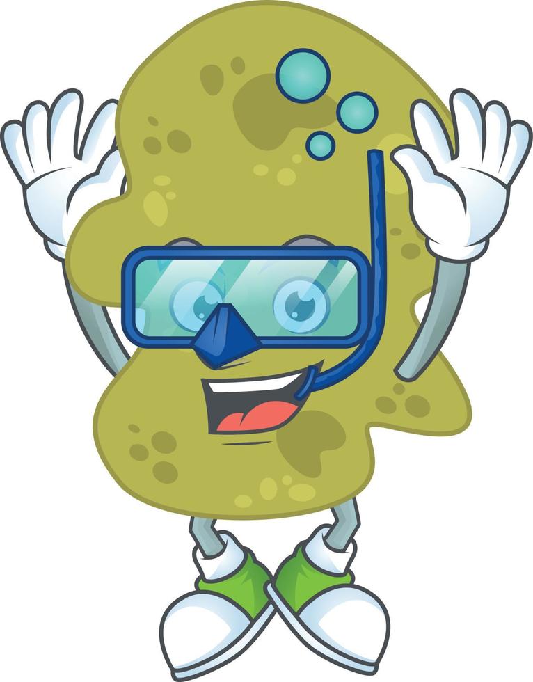 Cartoon character of verrucomicrobia vector