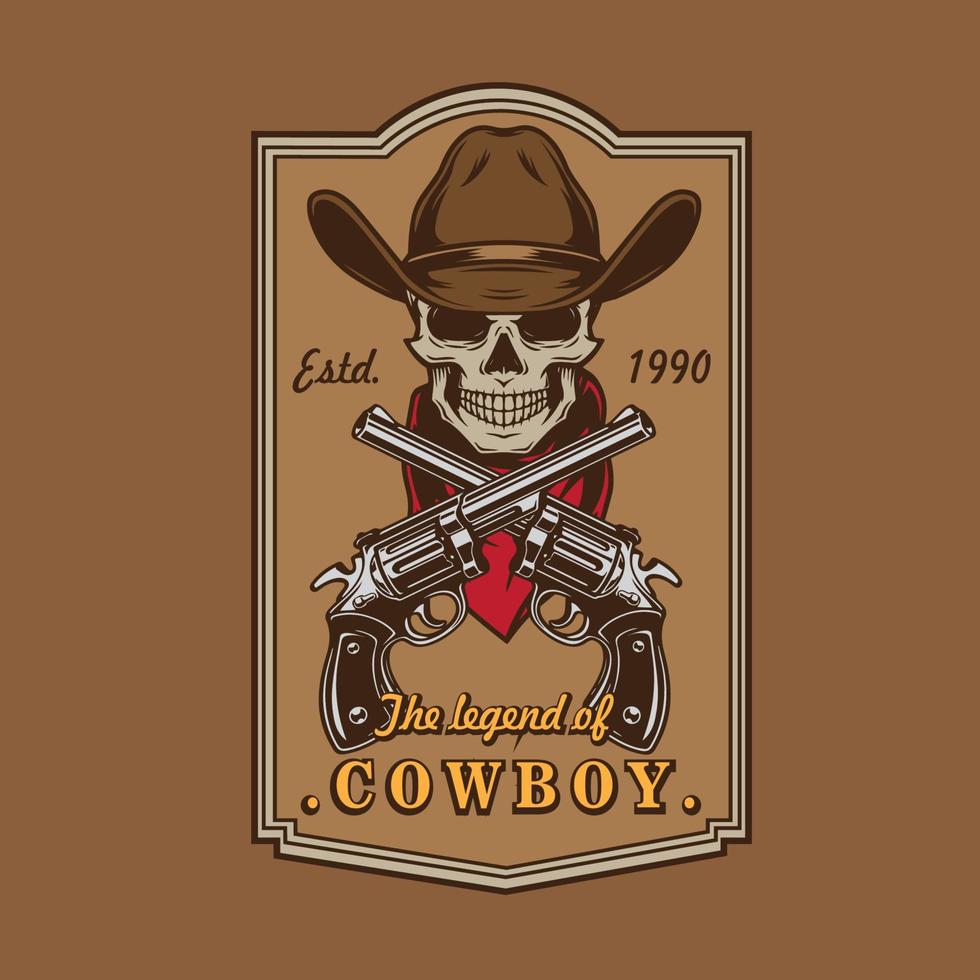 vaquero logo vector ilustración