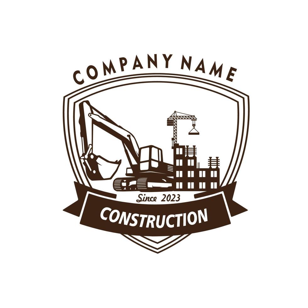 construction logo vector illustration