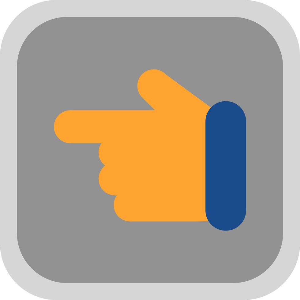 Hand Point Left Vector Icon Design