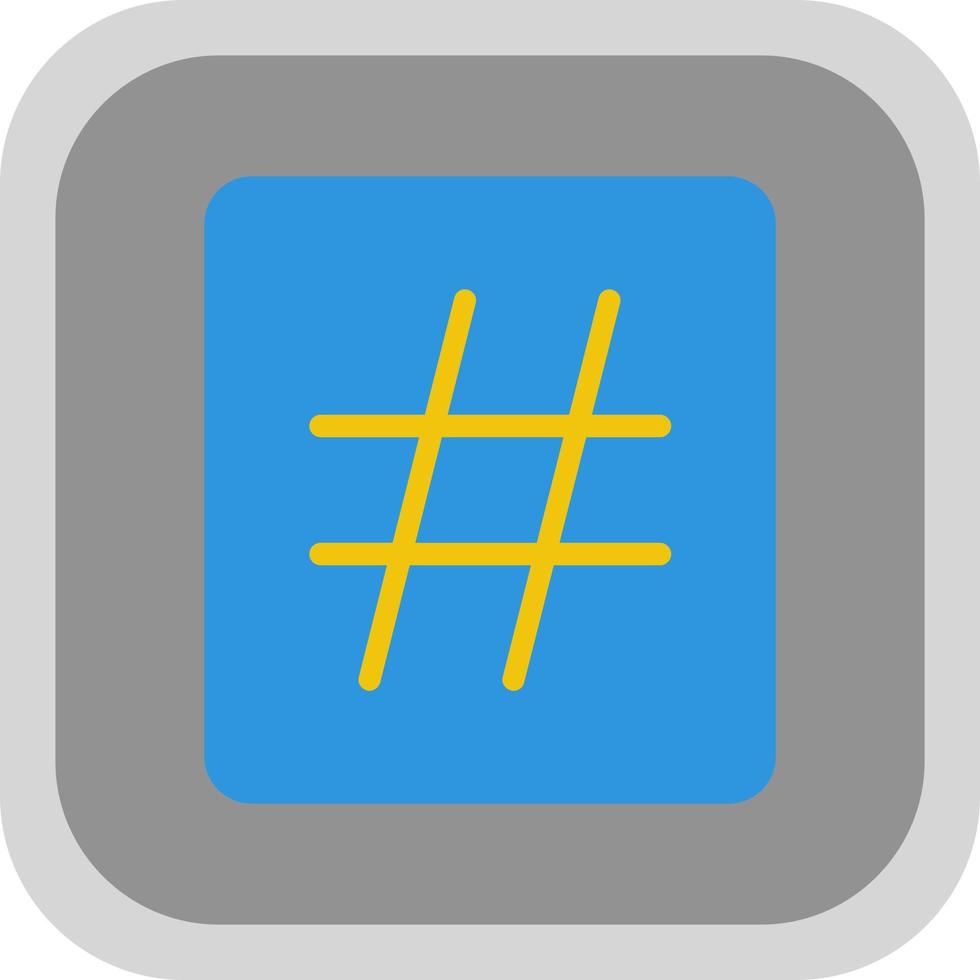 Hashtag Vector Icon Design