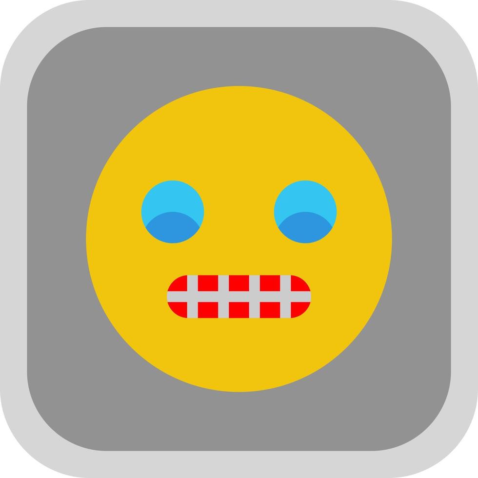 Grimace Vector Icon Design
