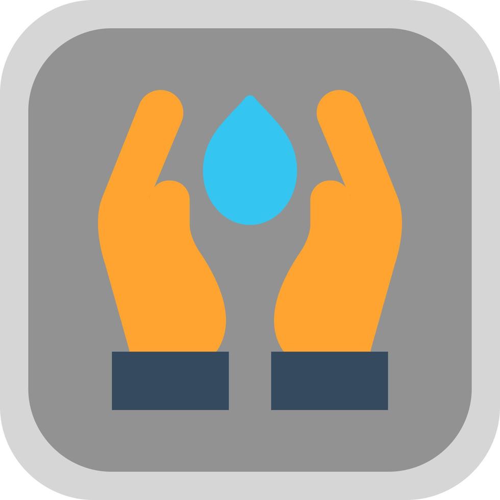 diseño de icono de vector de agua de explotación de mano