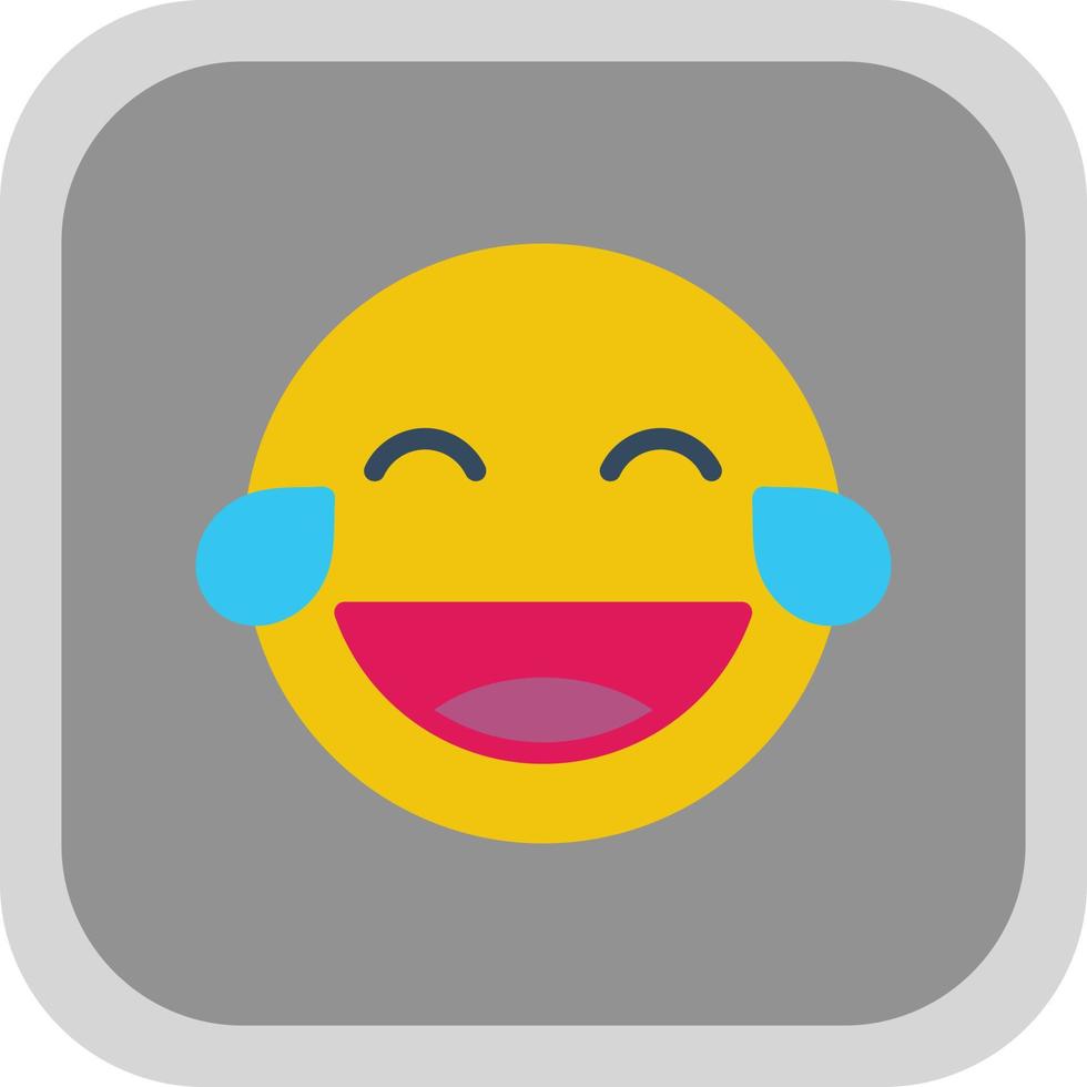 Grin Tongue Squint Vector Icon Design