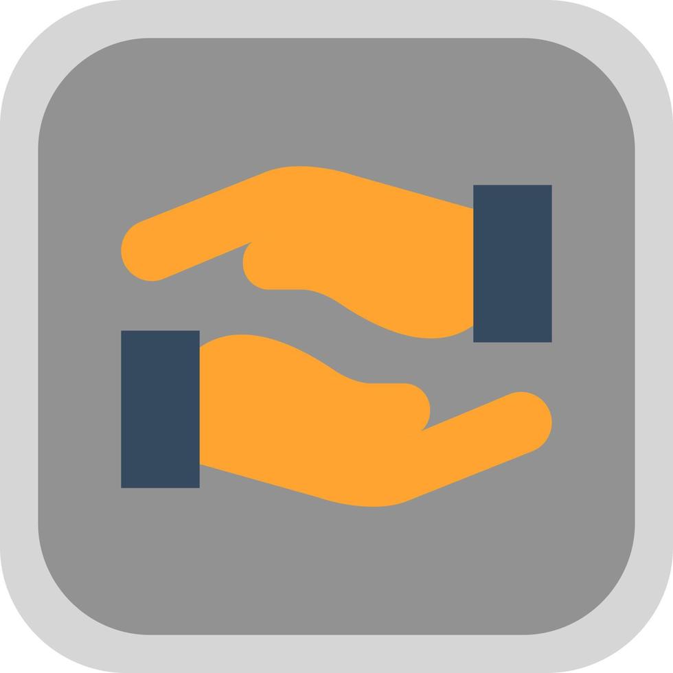 Hands Helping Vector Icon Design