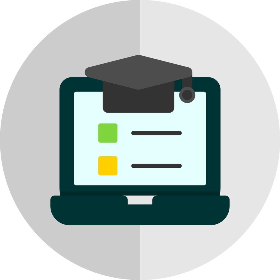 Online Course Vector Icon Design