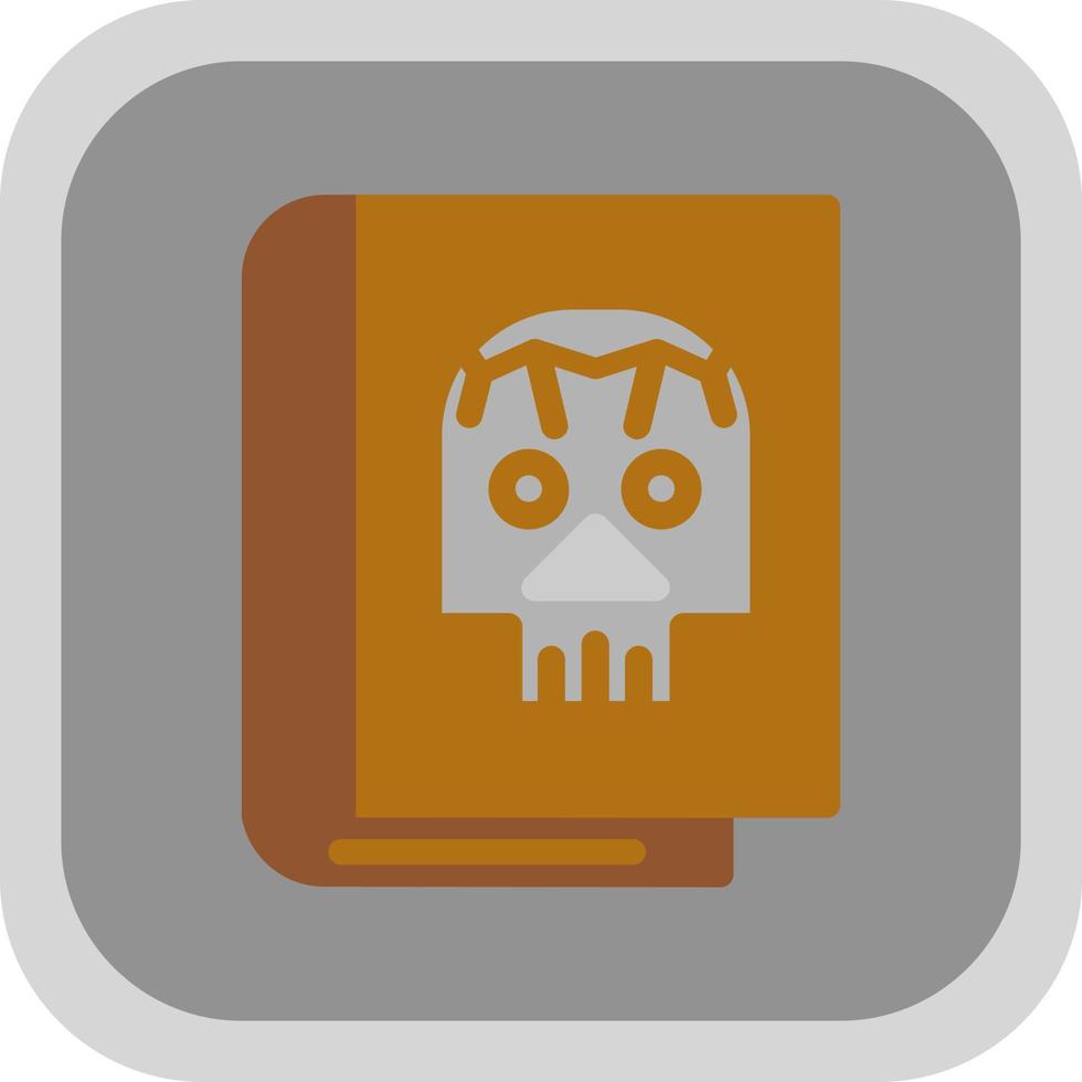 diseño de icono de vector muerto de libro