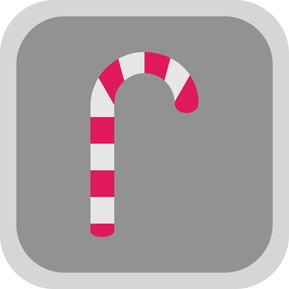 Candy Cane Vector Icon Design