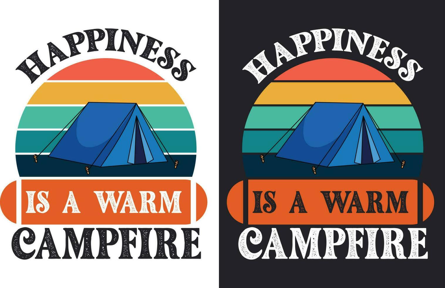 Creative retro vintage camping t shirt design free download, camping eliments free download vector