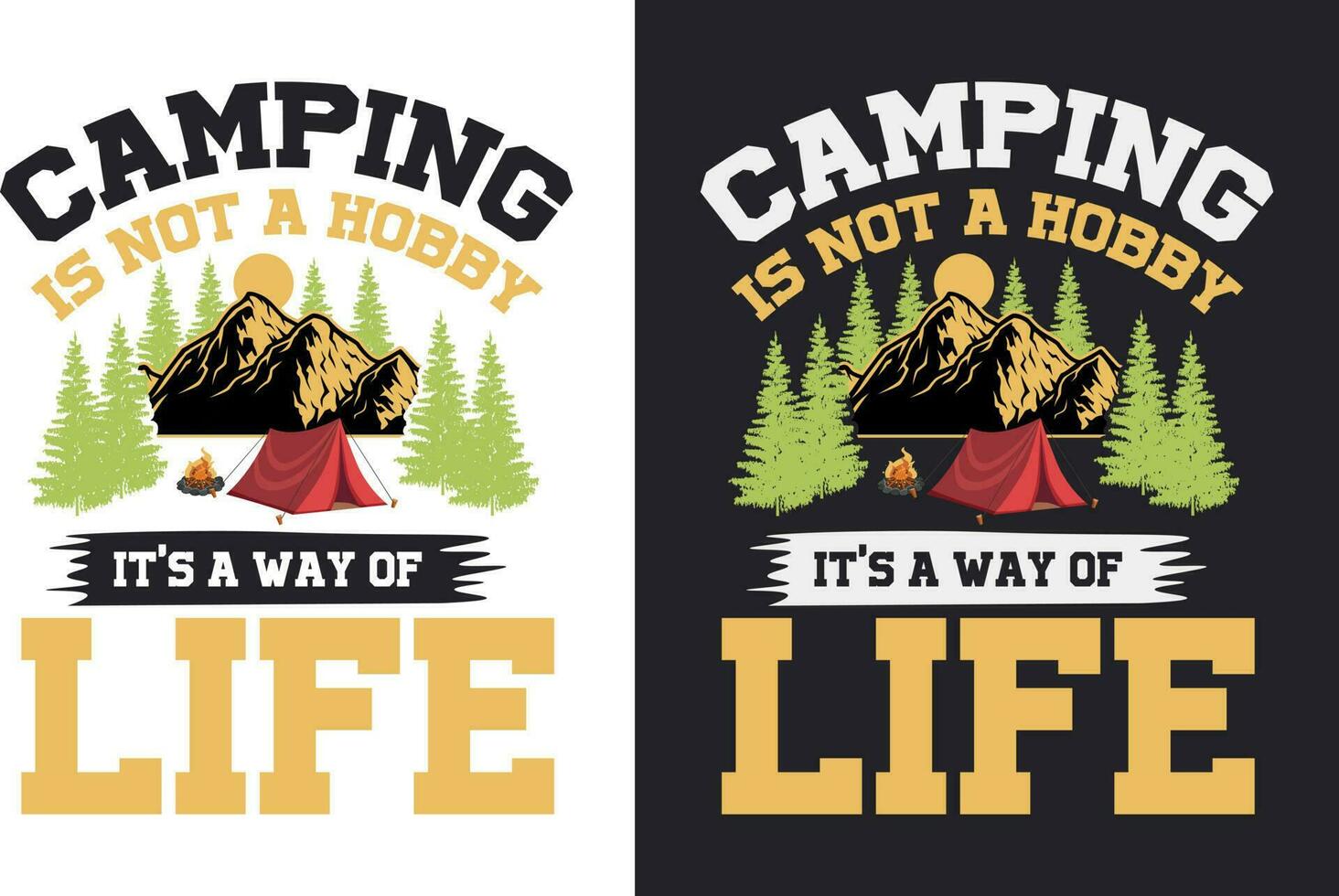 Creative retro vintage camping t shirt design free download, camping eliments free download vector