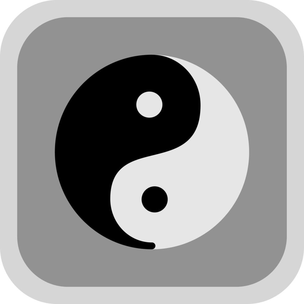 Yin Yang Vector Icon Design