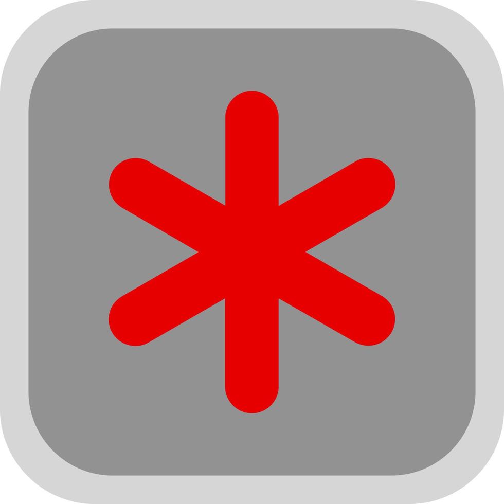 Asterisk Vector Icon Design