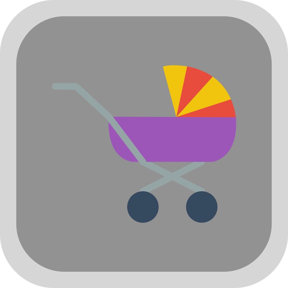 Baby Carriage Vector Icon Design