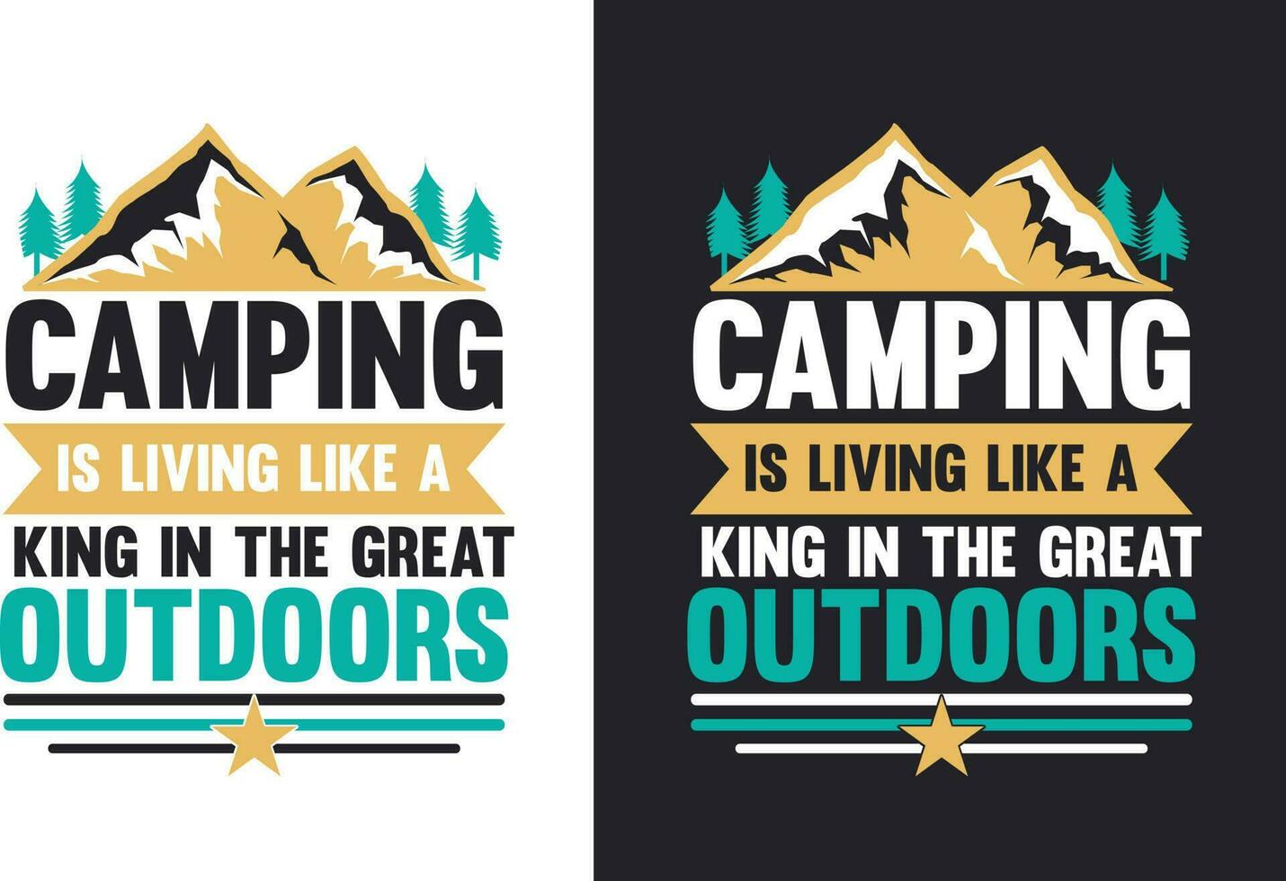 Camping T Shirt Design Bundle T-shirt Design For Camping Lover vector
