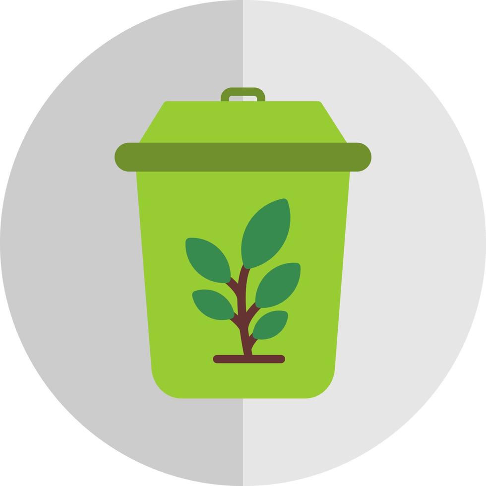 Plant Trash Vector Icon Design