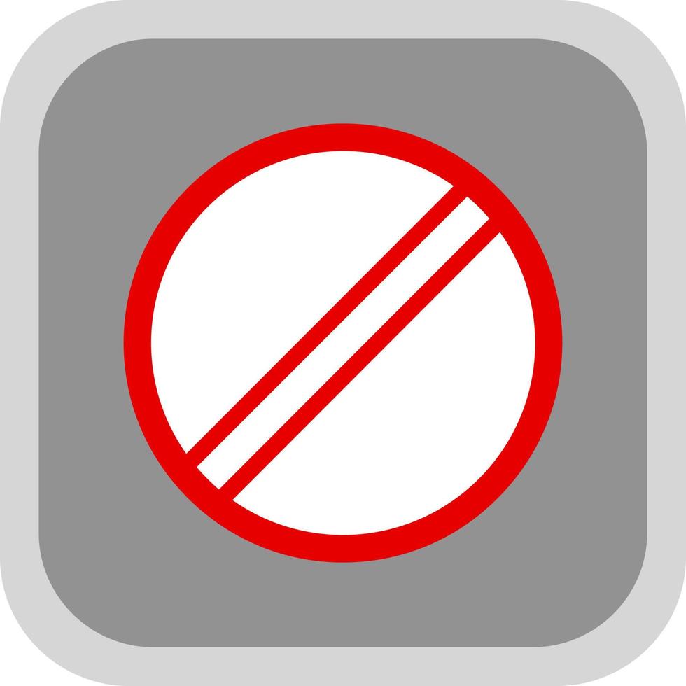 Ban Vector Icon Design