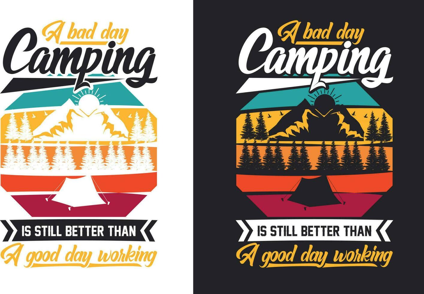 Creative retro vintage camping t shirt design free download, camping eliments free download vector