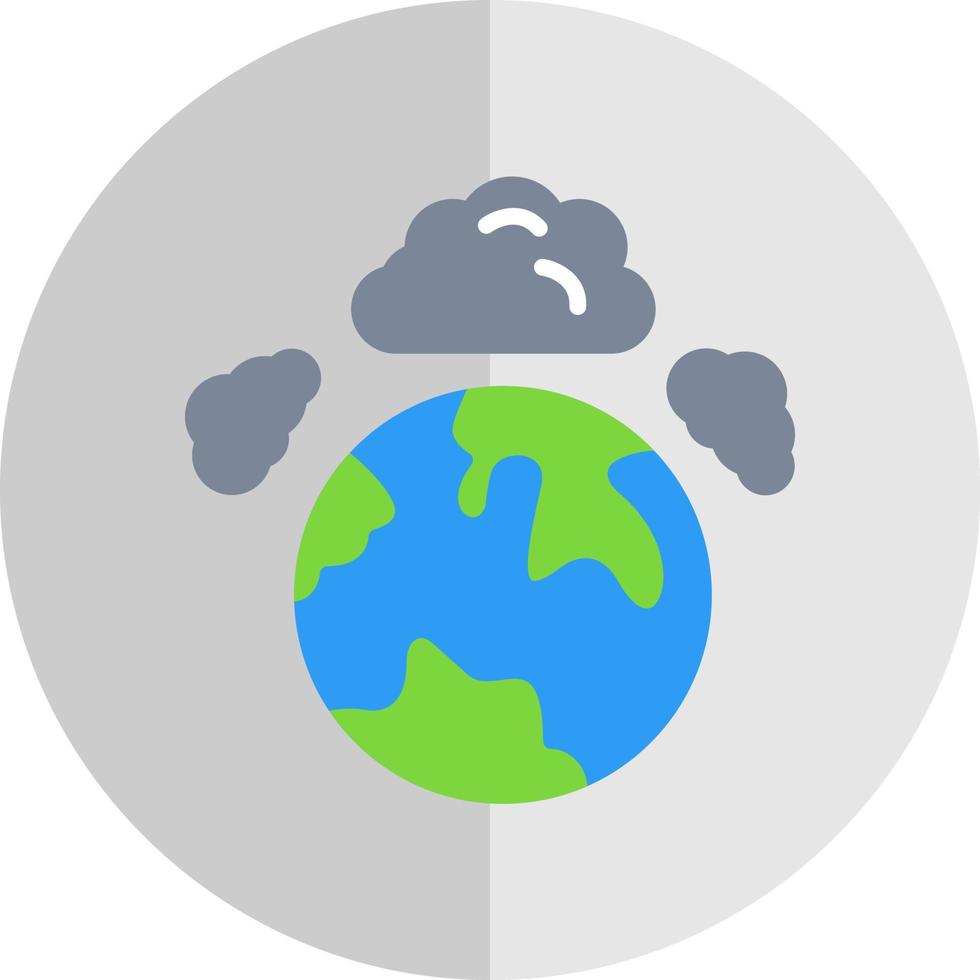 diseño de icono de vector de contaminación atmosférica
