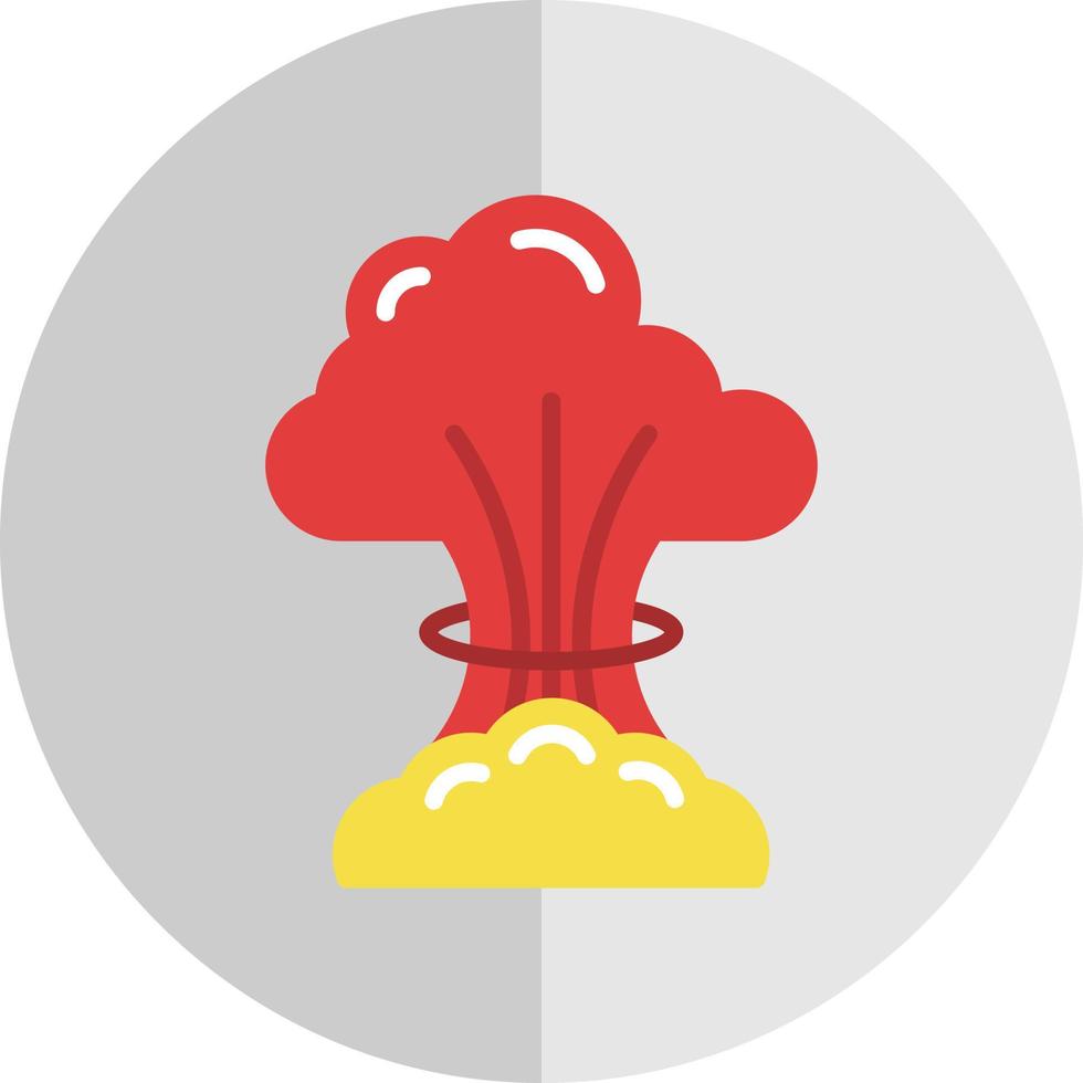 Nuclear Explosion Vector Icon Design