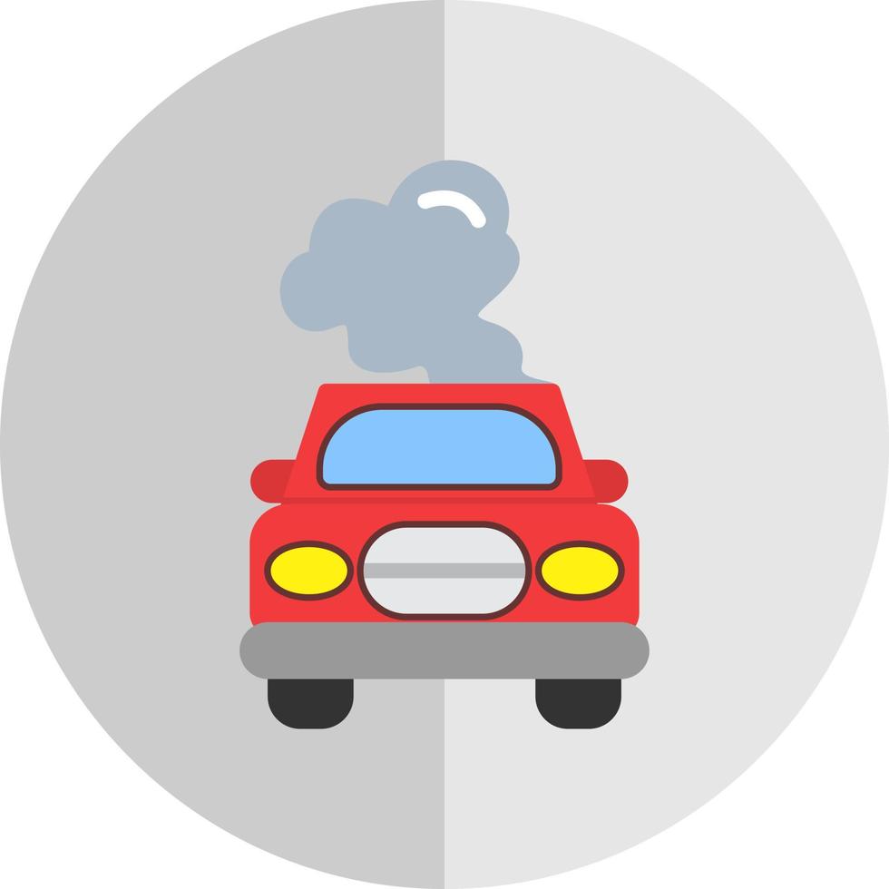 diseño de icono de vector de contaminación de coche