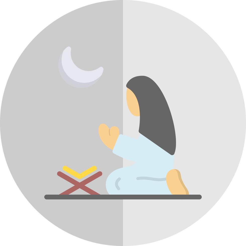 Women Praying Vector Icon Design