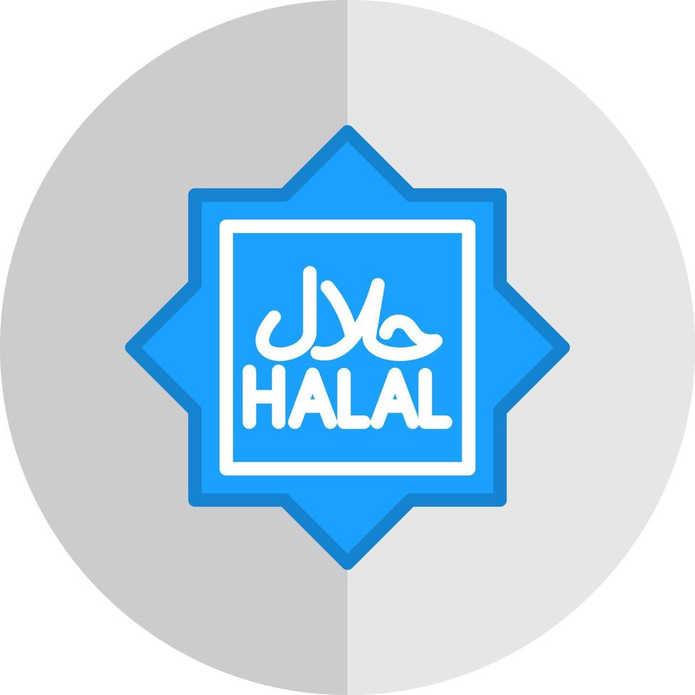 diseño de icono de vector halal