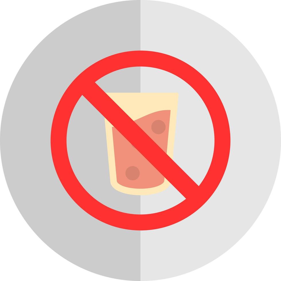 No Drink Vector Icon Design