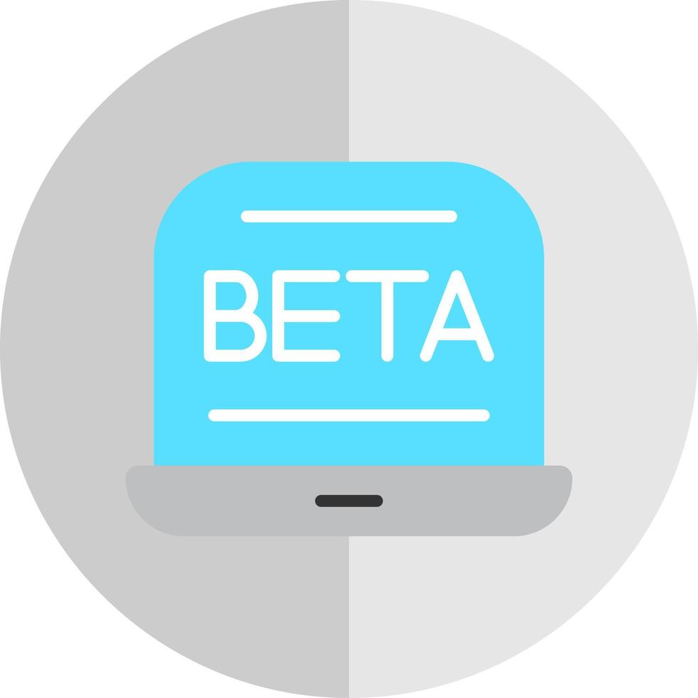 diseño de icono de vector beta