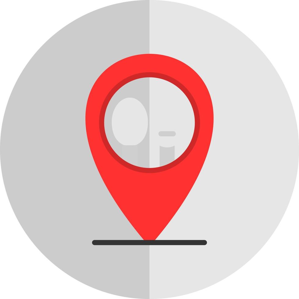 Restaurant Location Vector Icon Design