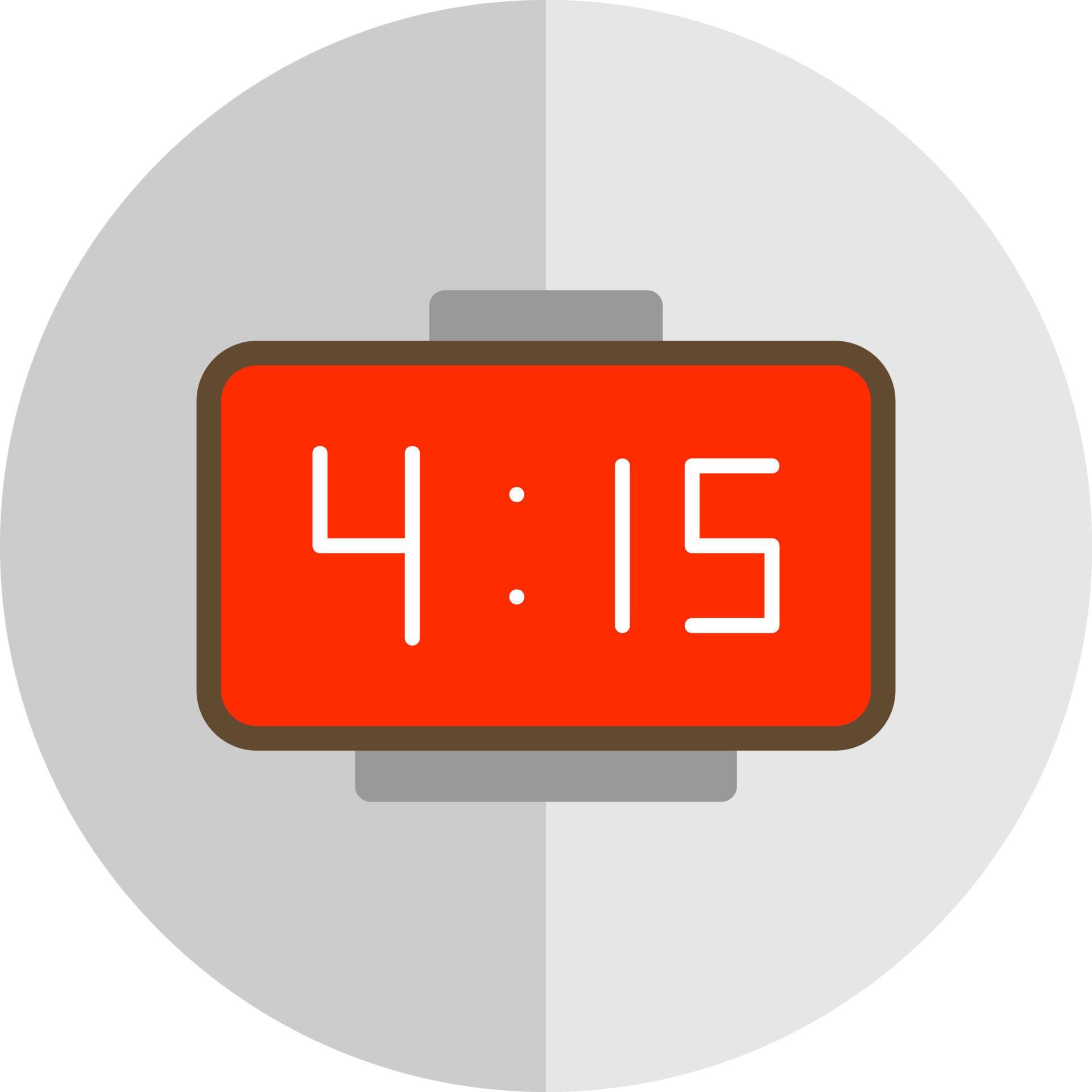 Digital Clock Vector Icon Design 21304192 Vector Art at Vecteezy