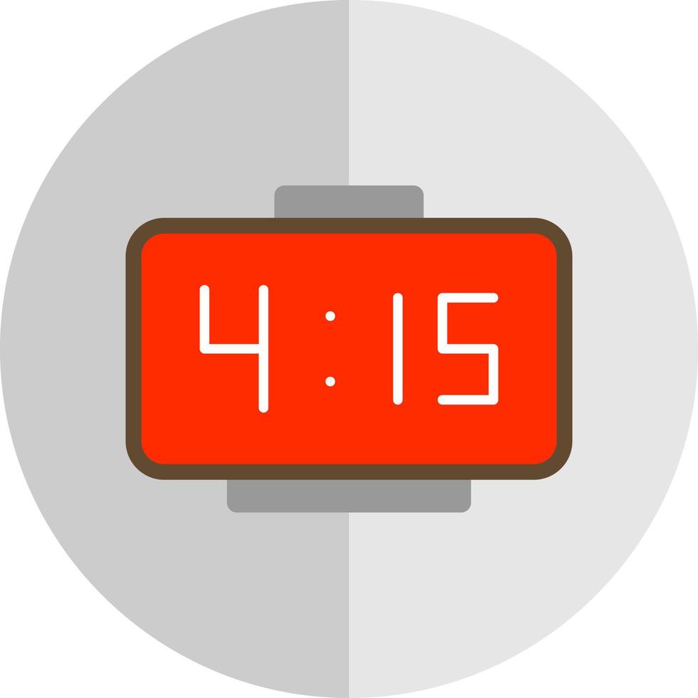 Digital Clock Vector Icon Design