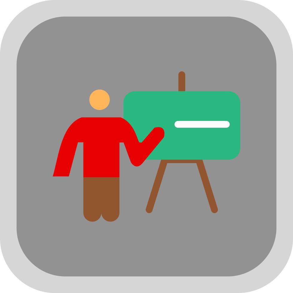 Chalkboard Teacher Vector Icon Design