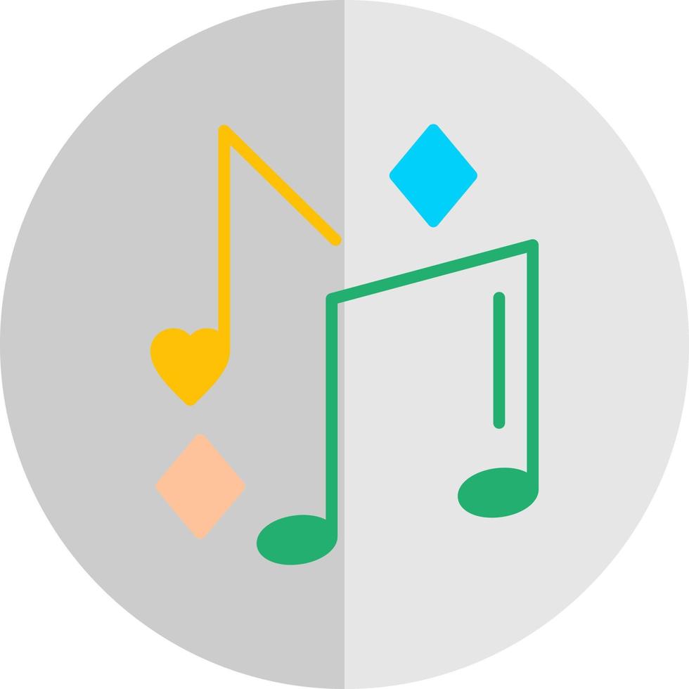 Musical Note Vector Icon Design