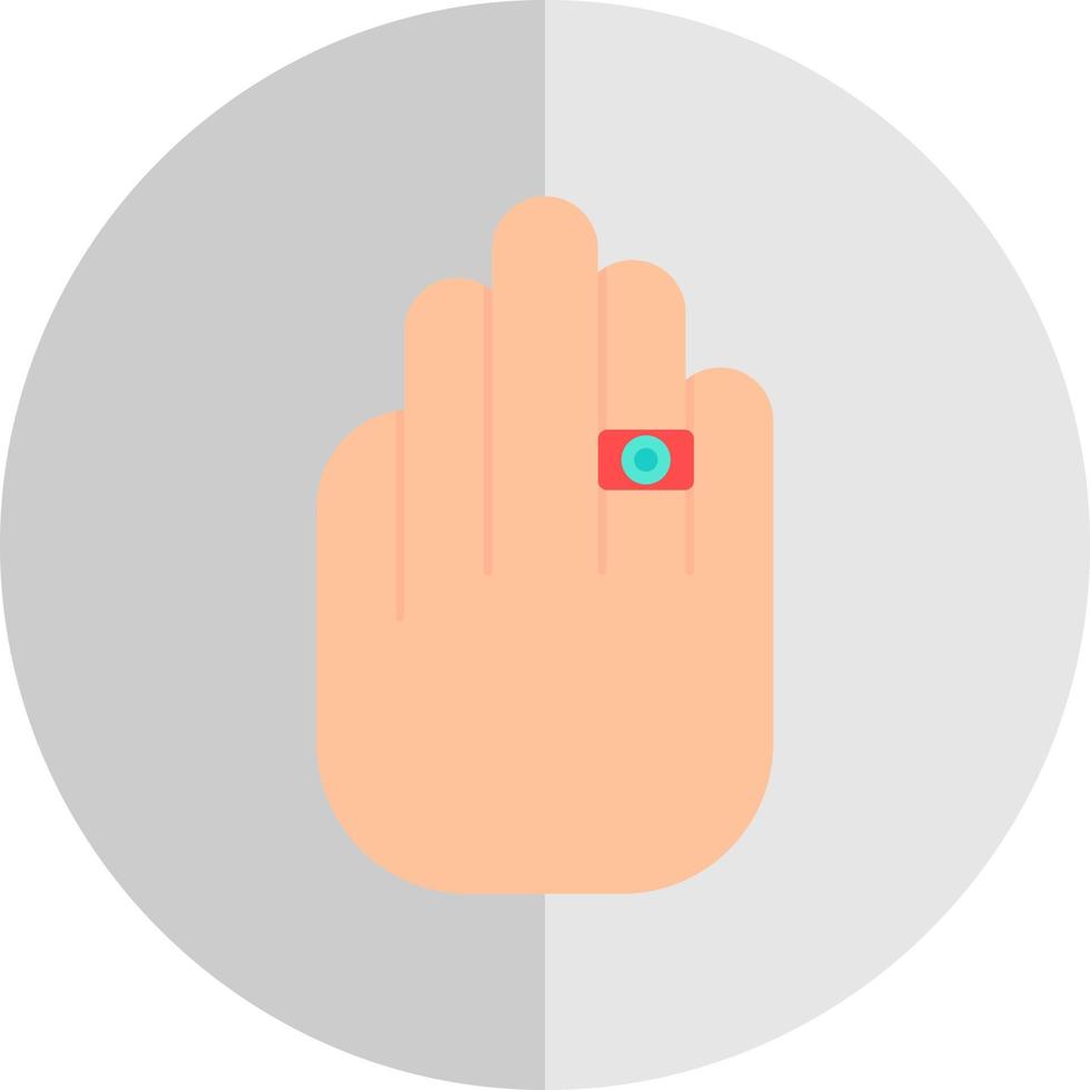 Ring in Hand Vector Icon Design