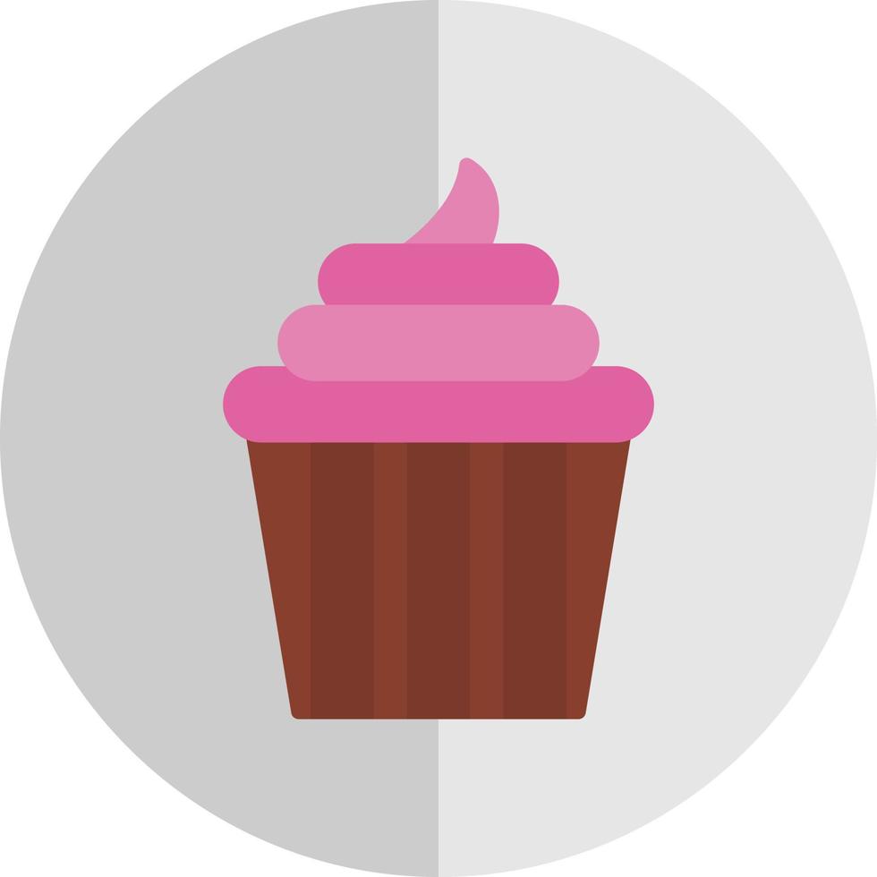 Wedding Cupcake Vector Icon Design